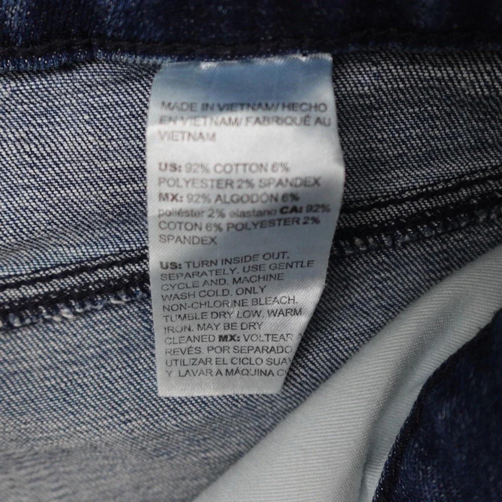 Chicos So Slimming Jeans US10 Blue Girfriend Slim Leg Ankle Mid Rise Medium Wash - Picture 9 of 13